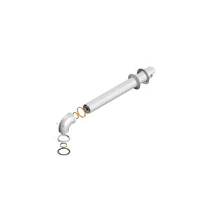 KIT K – коаксиален хоризонтален комин Ø 60 100