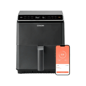 Фритюрник с горещ въздух Cosori Dual BlazeT Еър фрайър CAF-P583S, XXXL 6.4L,черен