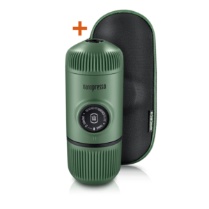 Преносима кафемашина Wacaco Nanopresso Moss Green + Калъф