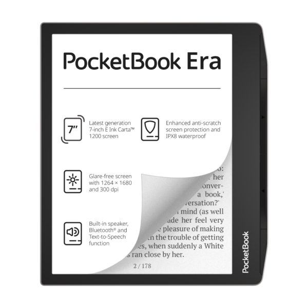 Електронен четец PocketBook Era Stardust Silver, 16 GB.