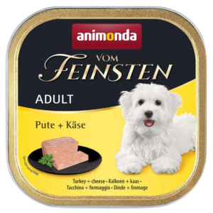 Мокра храна за кучета ANIMONDA Vom Feinsten Adult, Пуйка със сирене - 150гр.