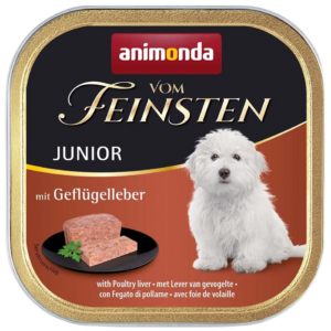 Мокра храна за кучета ANIMONDA Vom Feinsten Junior, Птичи черен дроб - 150гр.