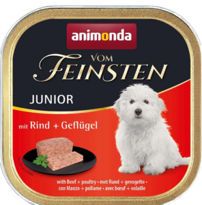 Мокра храна за кучета ANIMONDA Vom Feinsten Junior, Телешко и птица - 150гр.