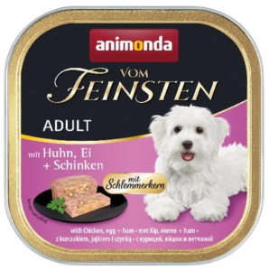Мокра храна за кучета ANIMONDA Vom Feinsten Adult, Пиле, яйце и шунка - 150гр.