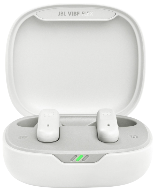 Безжични слушалки JBL Vibe Flex, Bluetooth, бели,