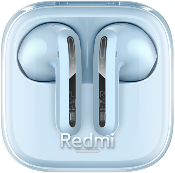 Безжични слушалки Xiaomi Redmi Buds 6 Active Transparent blue, сини – BHR8394GL;.