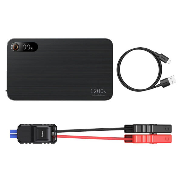 Стартер за автомобил и външна батерия Baseus PRO Plus, 12 000 mAh
