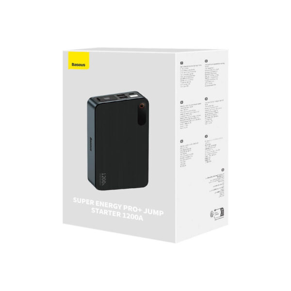 Стартер за автомобил и външна батерия Baseus PRO Plus, 12 000 mAh - Image 13